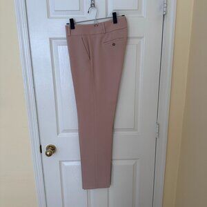 6 TALL Ann Taylor LOFT Desert Pink Drapey Ankle Crop Pant